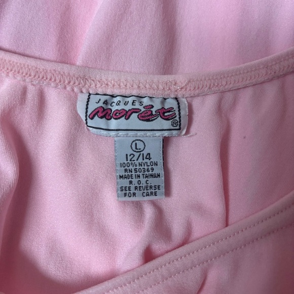 Jacques Moret girls Dance 3/4 Sleeve Basic Leotard Sz L 12/14 - Picture 3 of 3